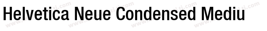 Helvetica Neue Condensed MediumCond字体转换